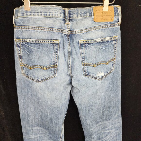 American Eagle Outfitters Distressed Original Bootcut Mens Jeans 30/32 Fit 33/32 - Picture 6 of 16